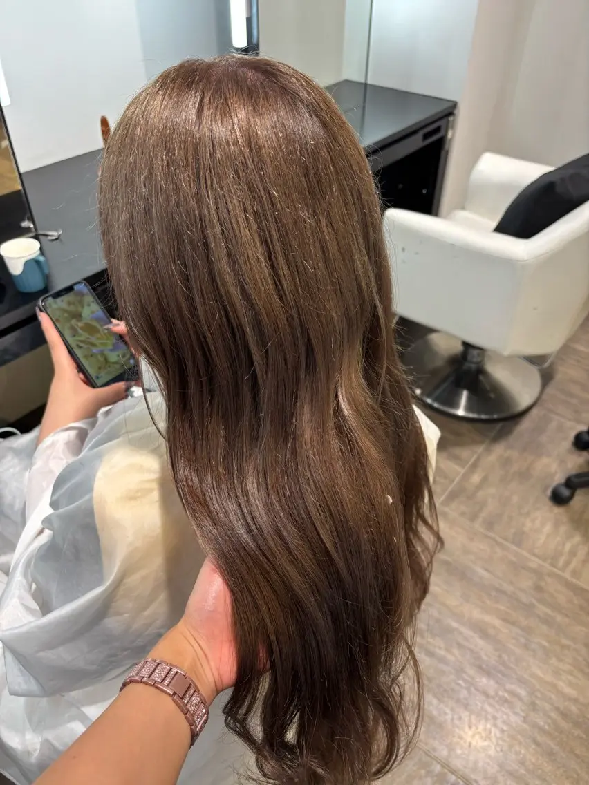 カラー ブリーチ ブラウンカラー ヘアカラー トリートメント Riina🎀 カラーモデル募集中のヘアスタイル
