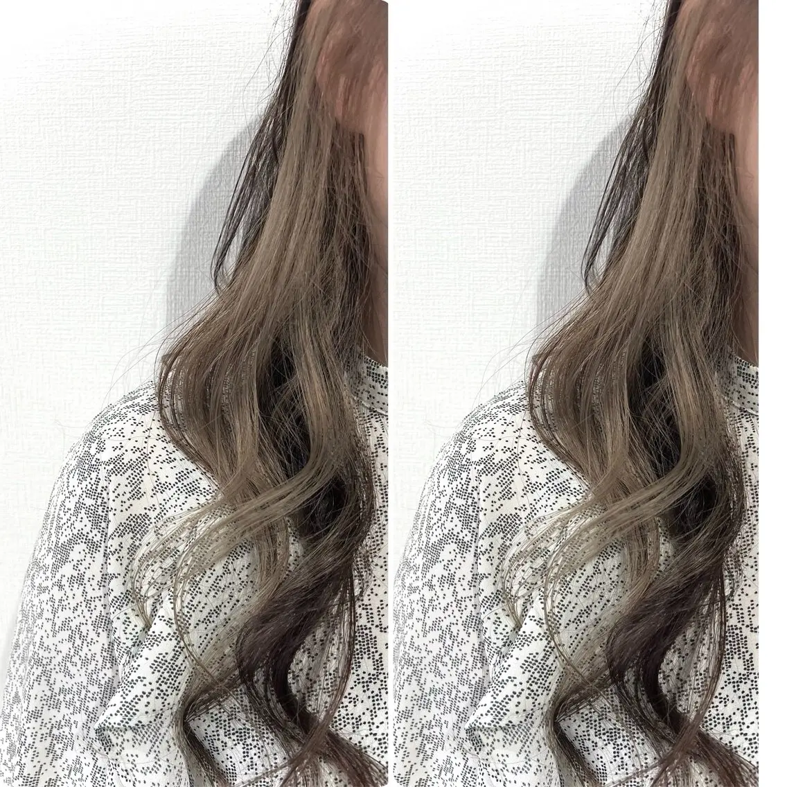 ロング カラー 切っぱなし💇‍♀️ イヤリング🎨龍之介のヘアスタイル