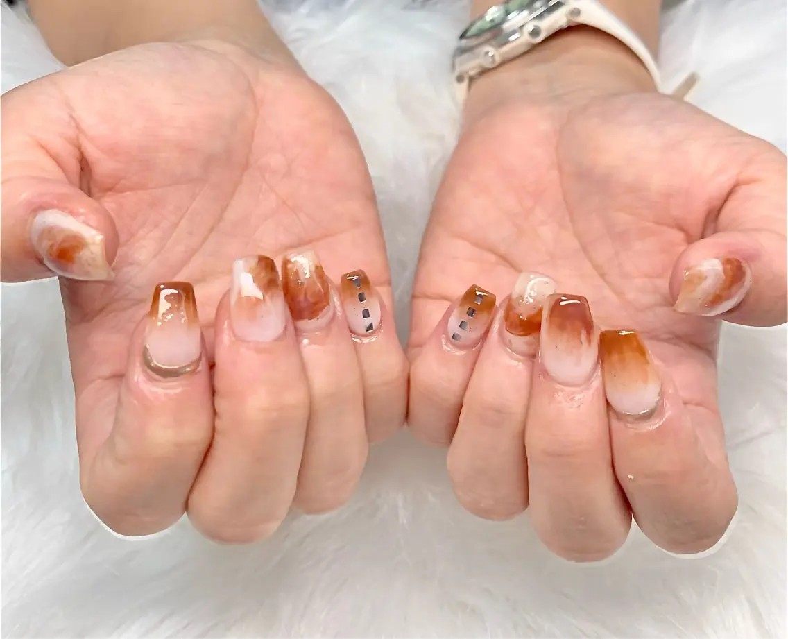 ネイル ニュアンスネイル xinh nailsのネイルデザイン