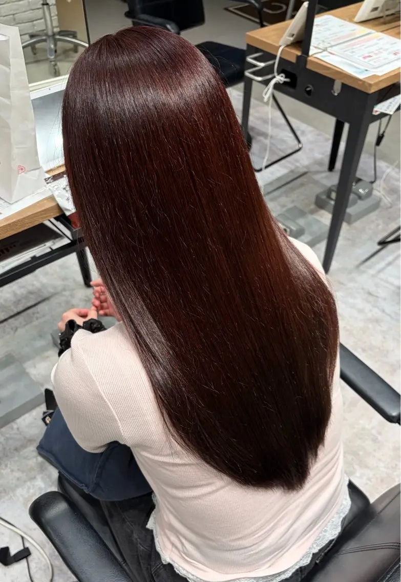 ロング カラー ヘアカラー The C海老名店 りりあのヘアスタイル