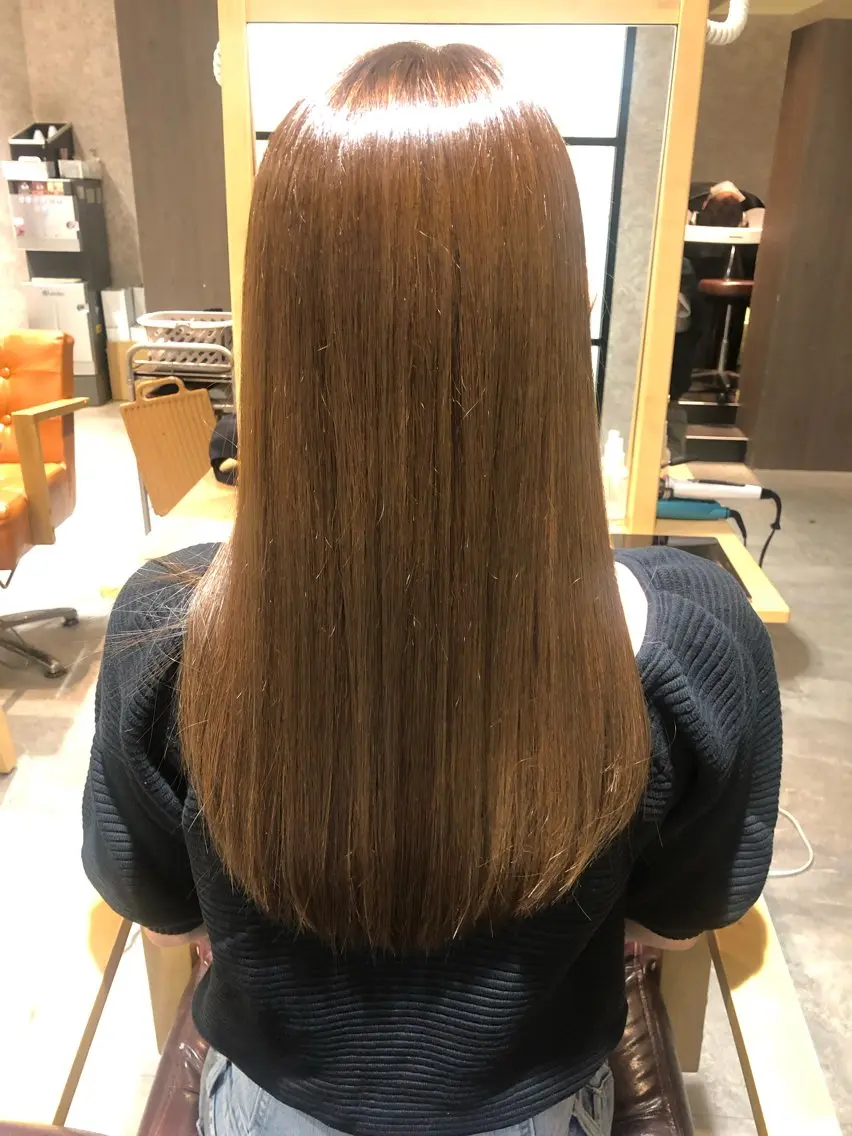 前髪カット＋アディクシーカラー＋2ステップトリートメントの写真