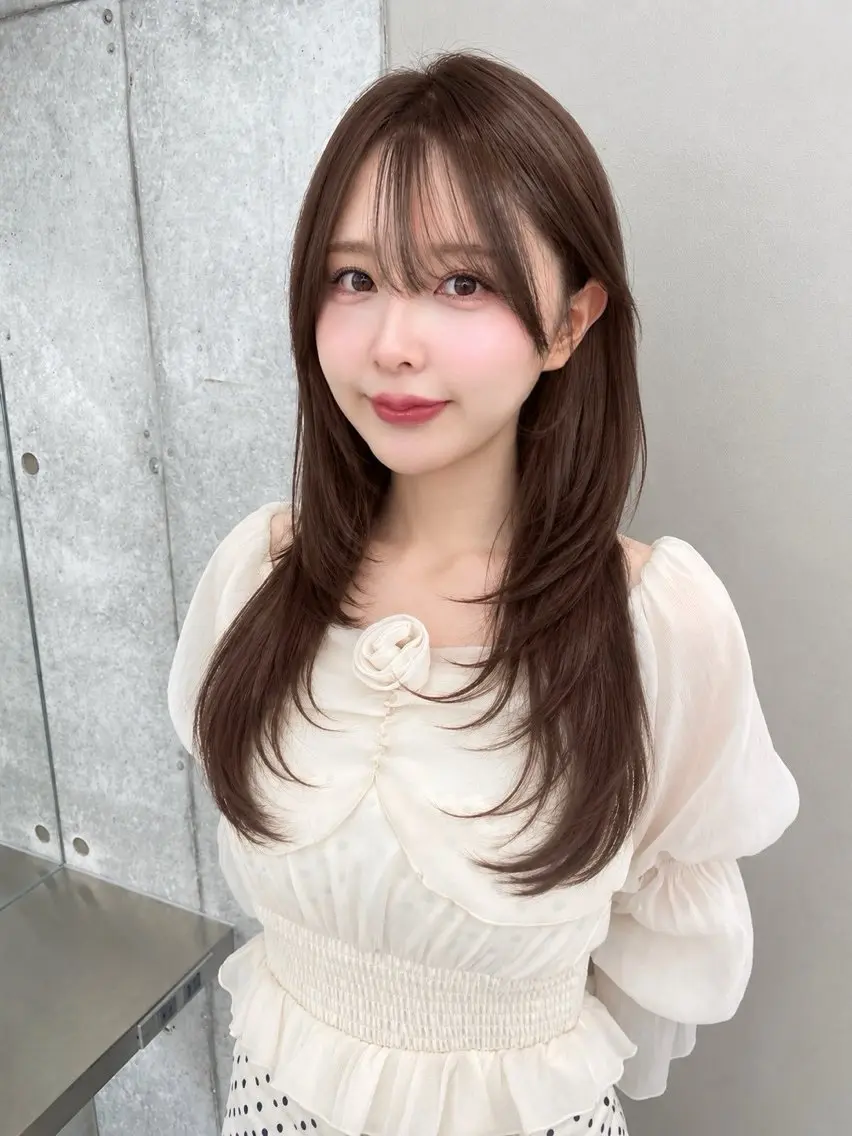 ロング カット 似合わせ/明るめカ ラー💖harukaのヘアスタイル