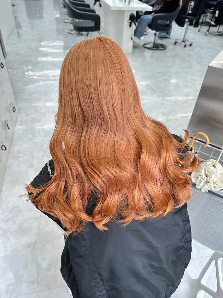 ロング カラー ヘアカラー トリートメント ヘッドスパ ヘアセット レイヤーダブルカラー KYONのヘアスタイル