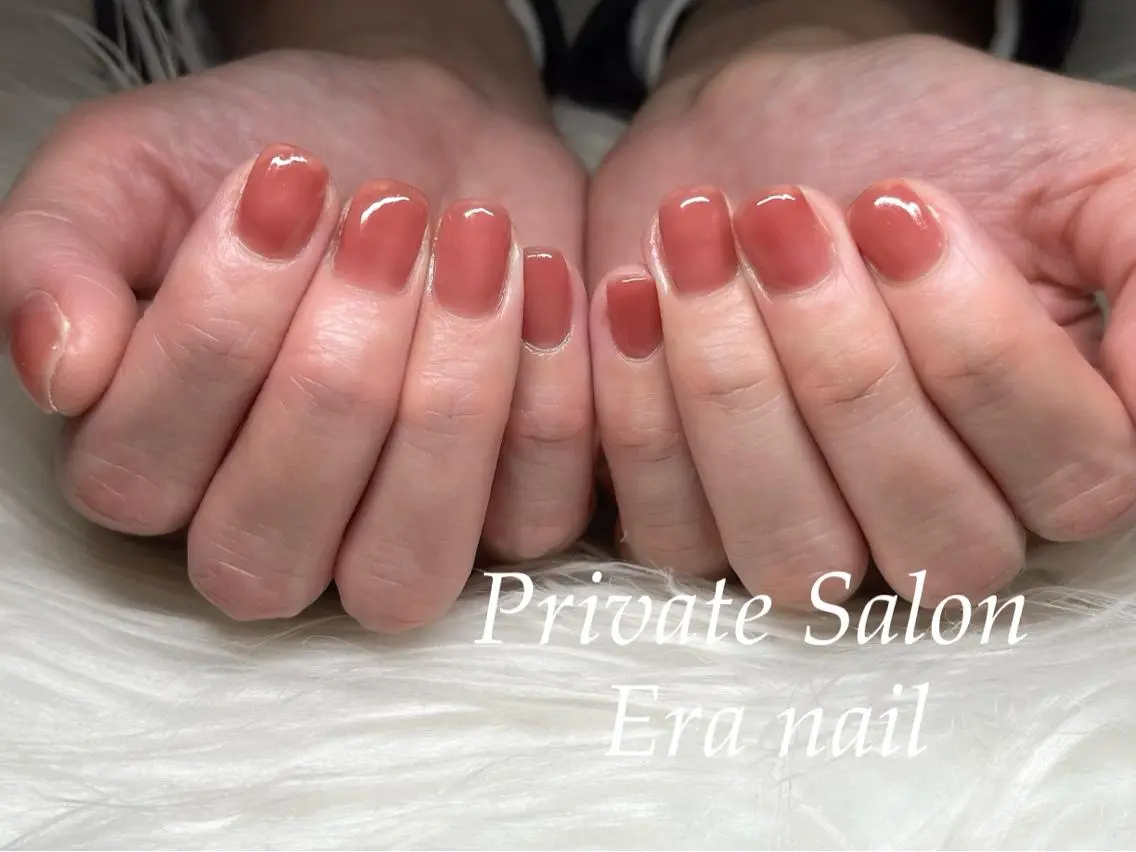 ネイル ワンカラーネイル ハンドネイル Era nailのネイルデザイン
