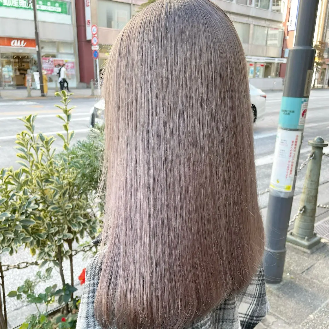 カラー 透け上品ハイトーン 職人ゆうと🤍のヘアスタイル