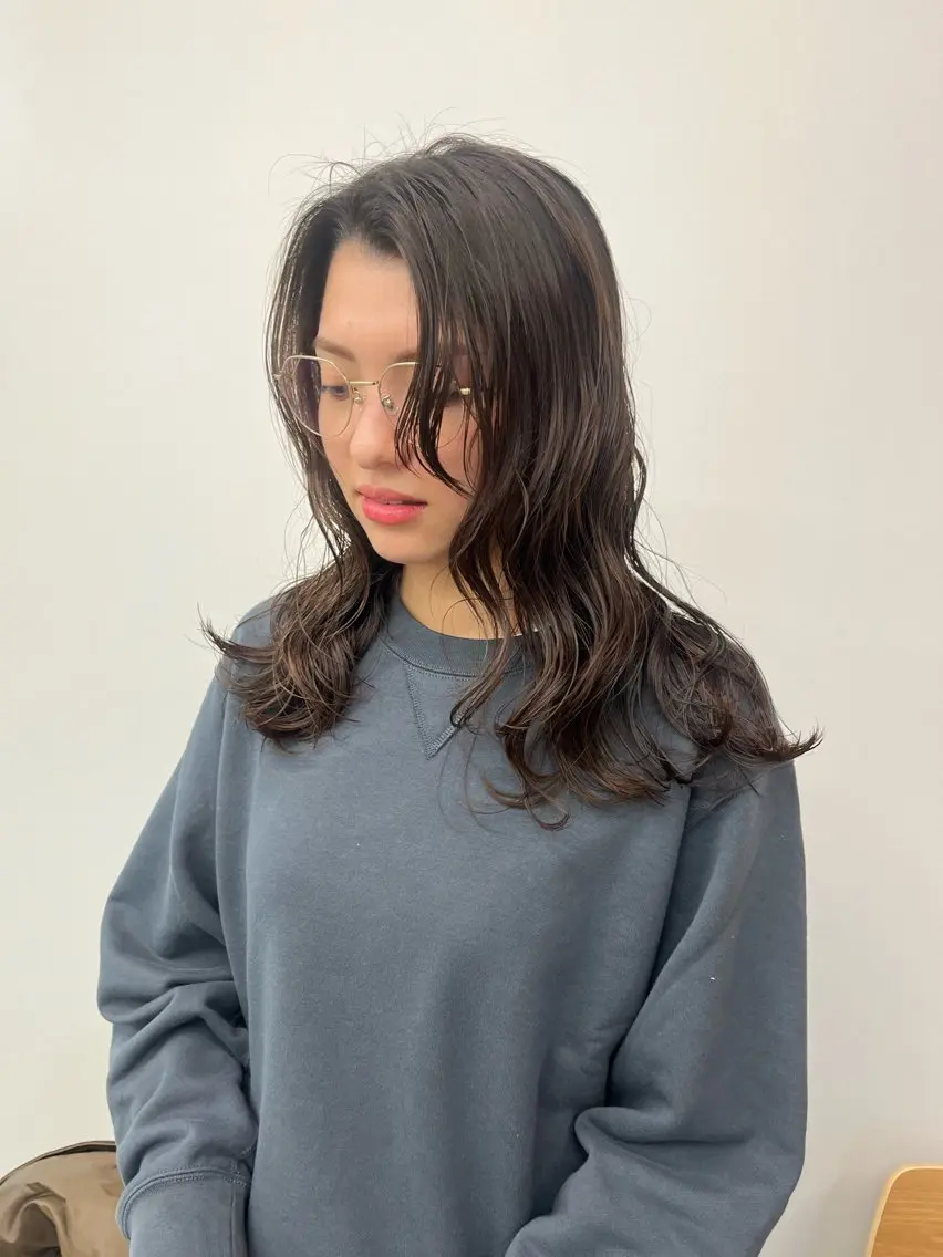 ロング パーマ 似合わせカット 大林 エリコのヘアスタイル