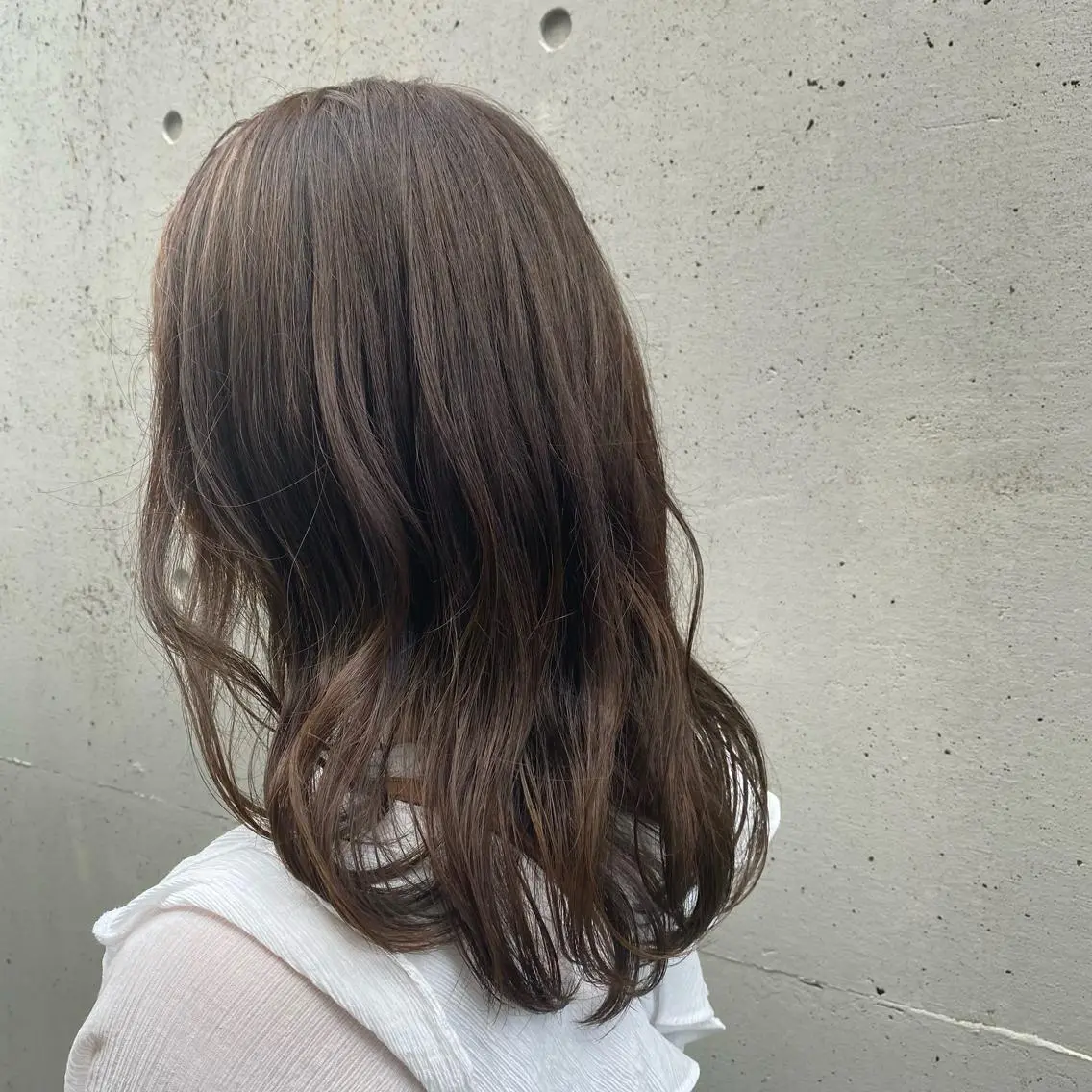 セミロング ヘアカラー トリートメント ヘッドスパ putri店長 和田鈴采のヘアスタイル