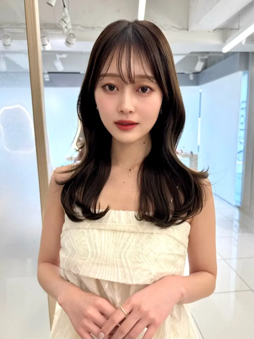 ミディアム 顔周り🇰🇷韓国 レイヤー/いづみ💞のヘアスタイル