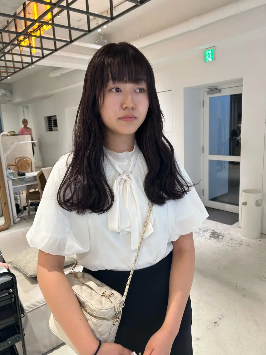 ロング カラー ブラウンカラー ピンクカラー ピンクブラウン カット ヘアカラー 透明感カラー🫧 nanohaのヘアスタイル