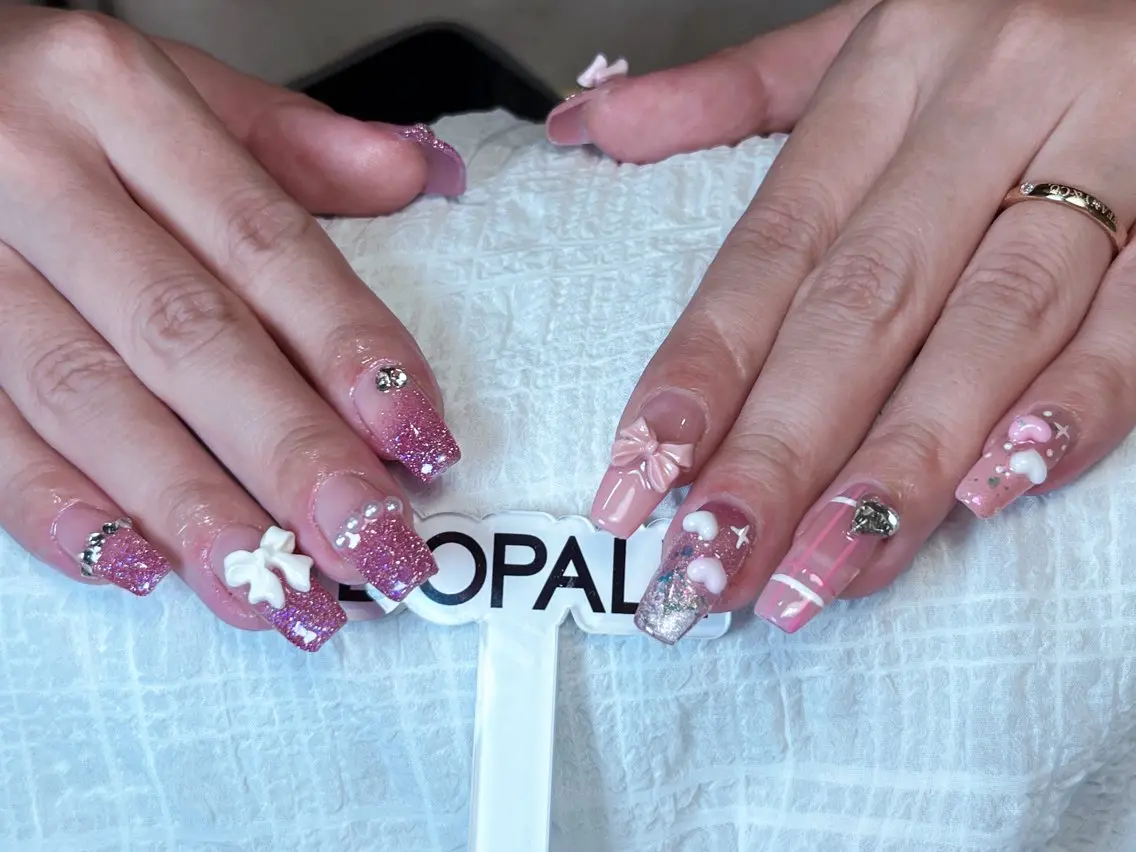 チップ長さ出しワンホンネイル🌸120分お持ち込みデザインワンホンネイル💅の写真
