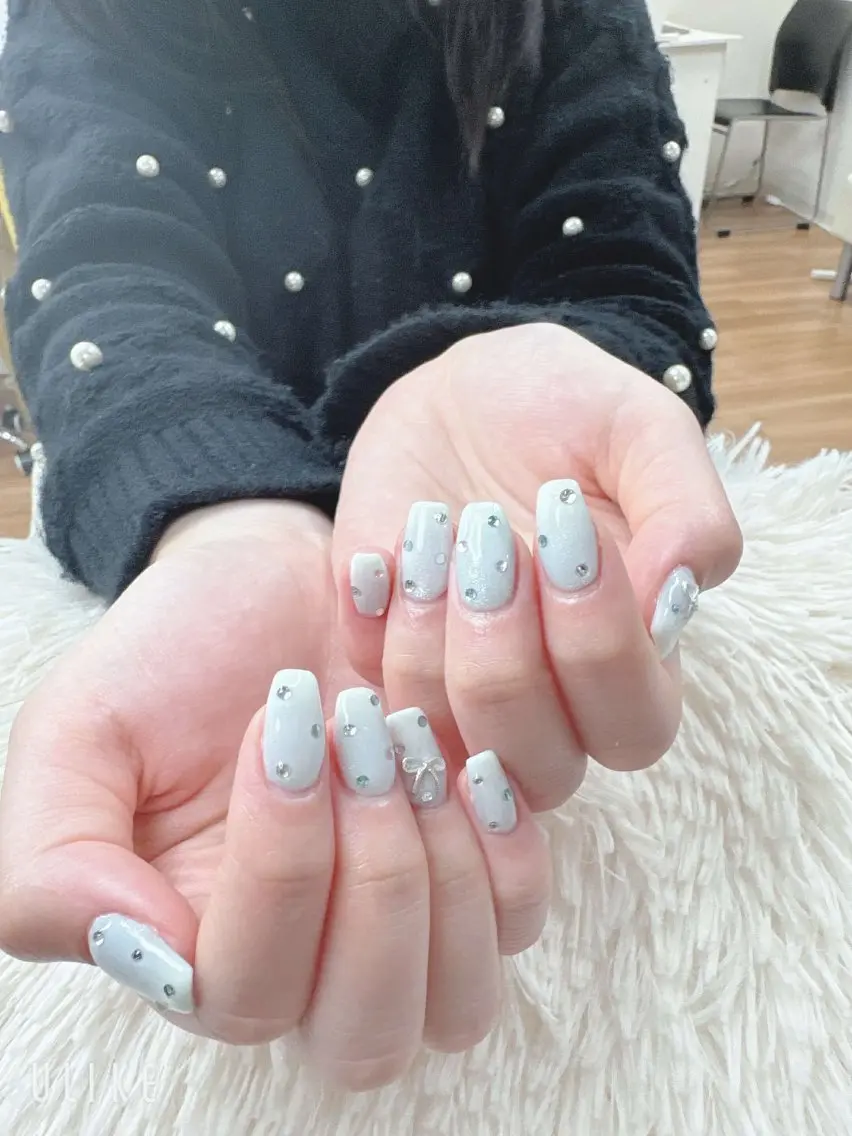 ネイル チークネイル 桜ネイル フレンチネイル ジェルネイル グラデーション ハンドネイル ハンドケア Hara Nail 【持ち込みOK】のネイルデザイン