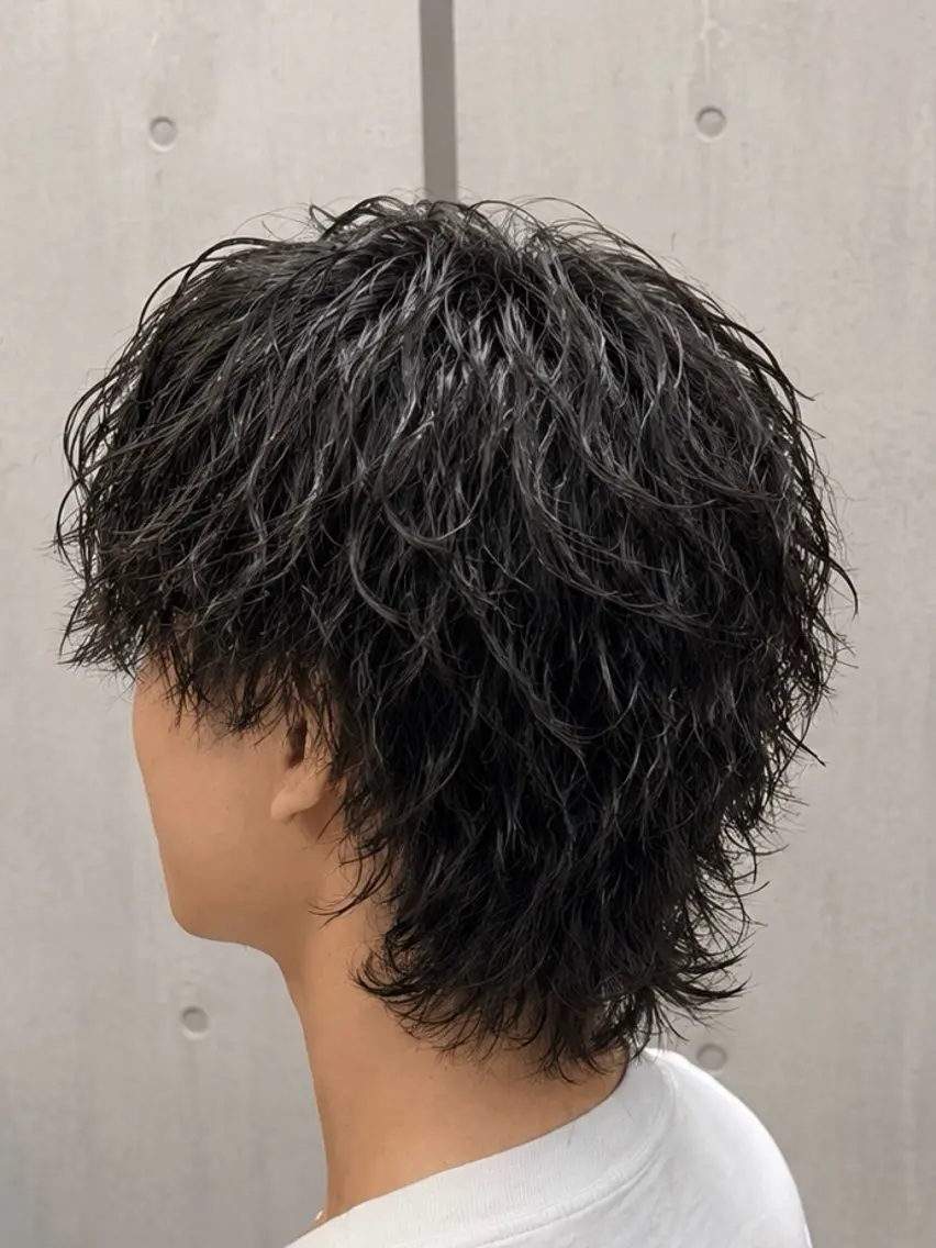 ミディアム メンズ 海老澤 玲二のヘアスタイル