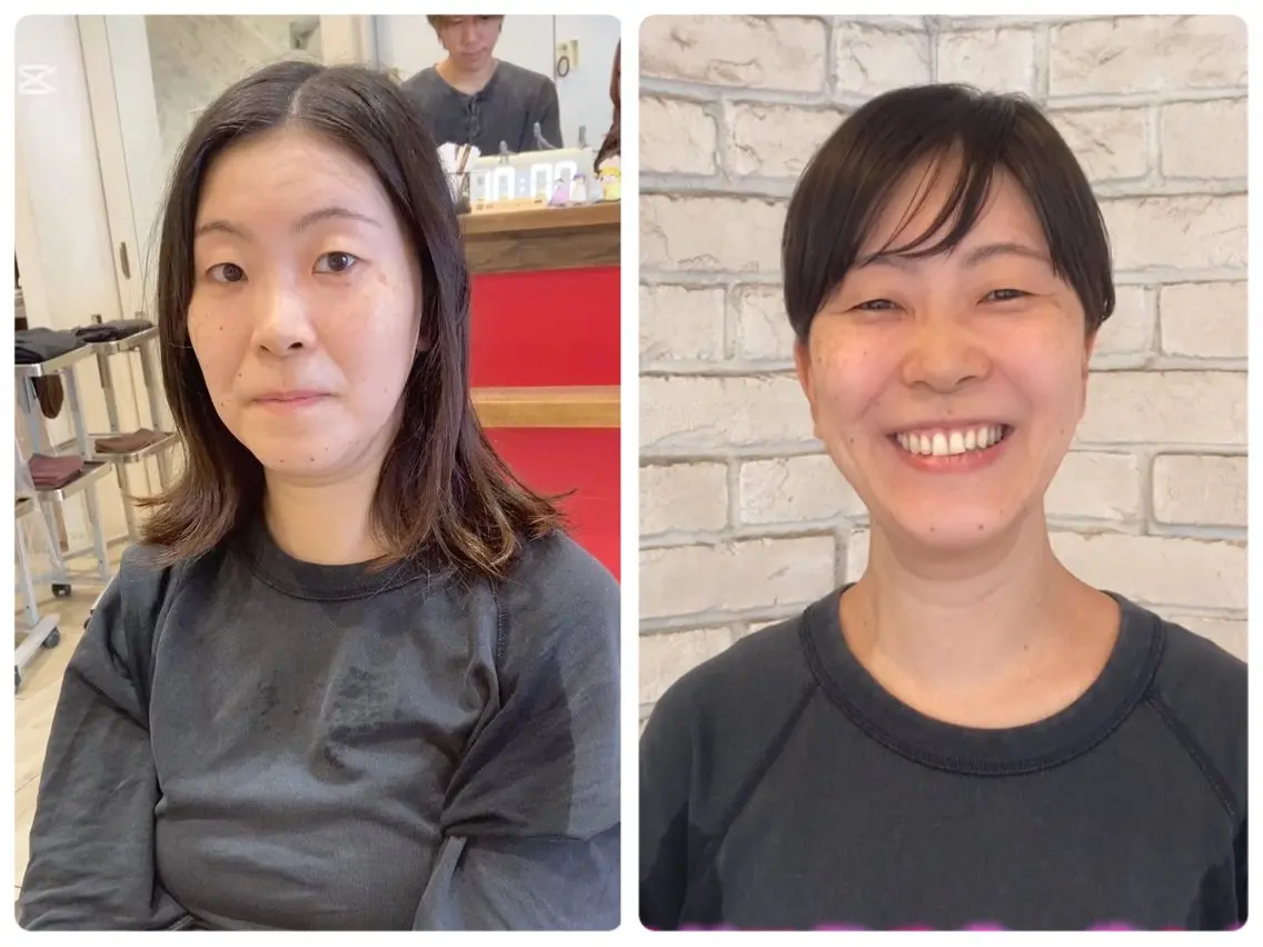 ショート あやかショート 白髪ぼかしのヘアスタイル