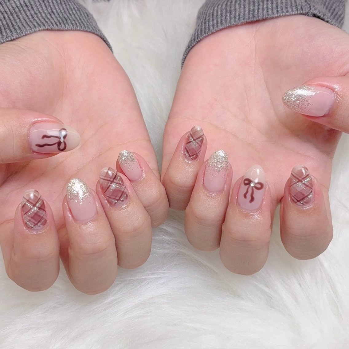 ネイル saki 堺筋本町¦ 大人可愛い¦nailのネイルデザイン
