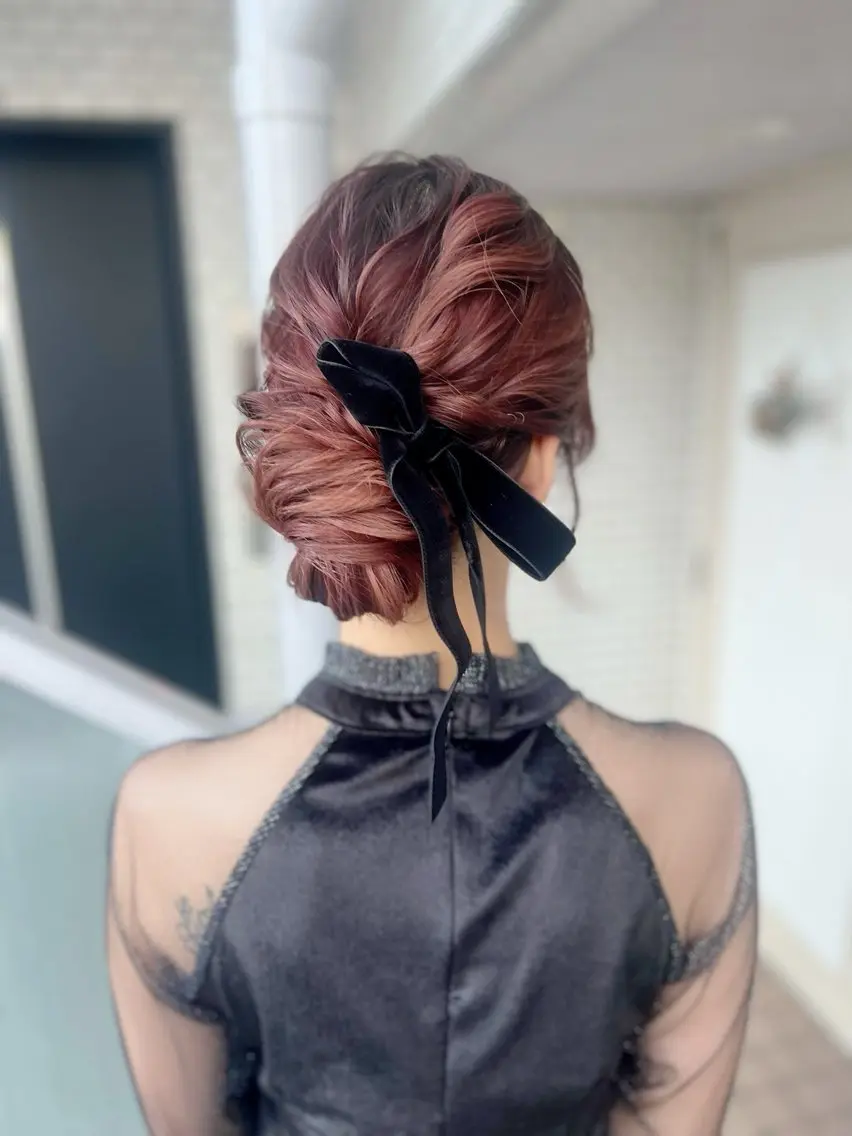 ヘアアレンジ ヘアセット 大人可愛いヘアメイク 💋🧚♀️しずかのヘアスタイル