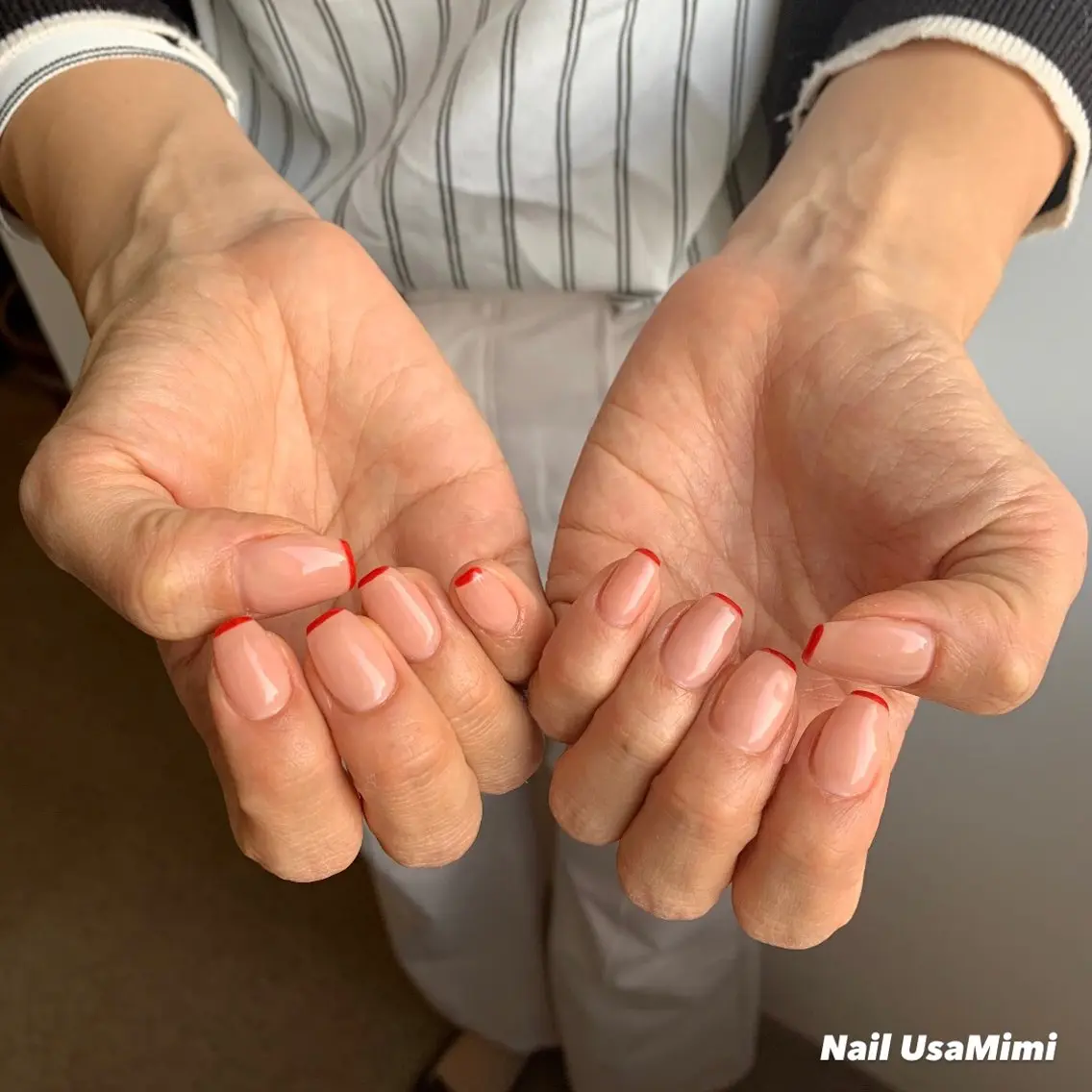 ネイル ジェルネイル マグネットネイル 持ち込み ワンカラーネイル パラジェル 本町ネイルNail UsaMimiのネイルデザイン
