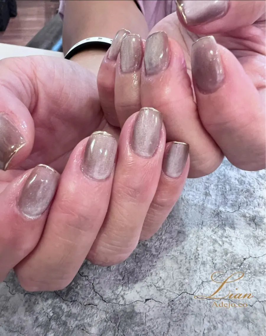 ネイル マグネットネイル ニュアンスネイル Nail salon LIANのネイルデザイン