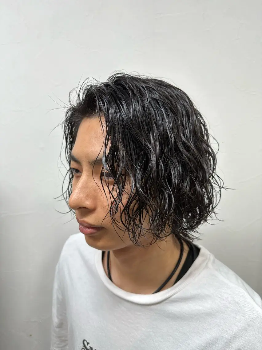 ミディアム バレイヤージュ特化/ アキラのヘアスタイル