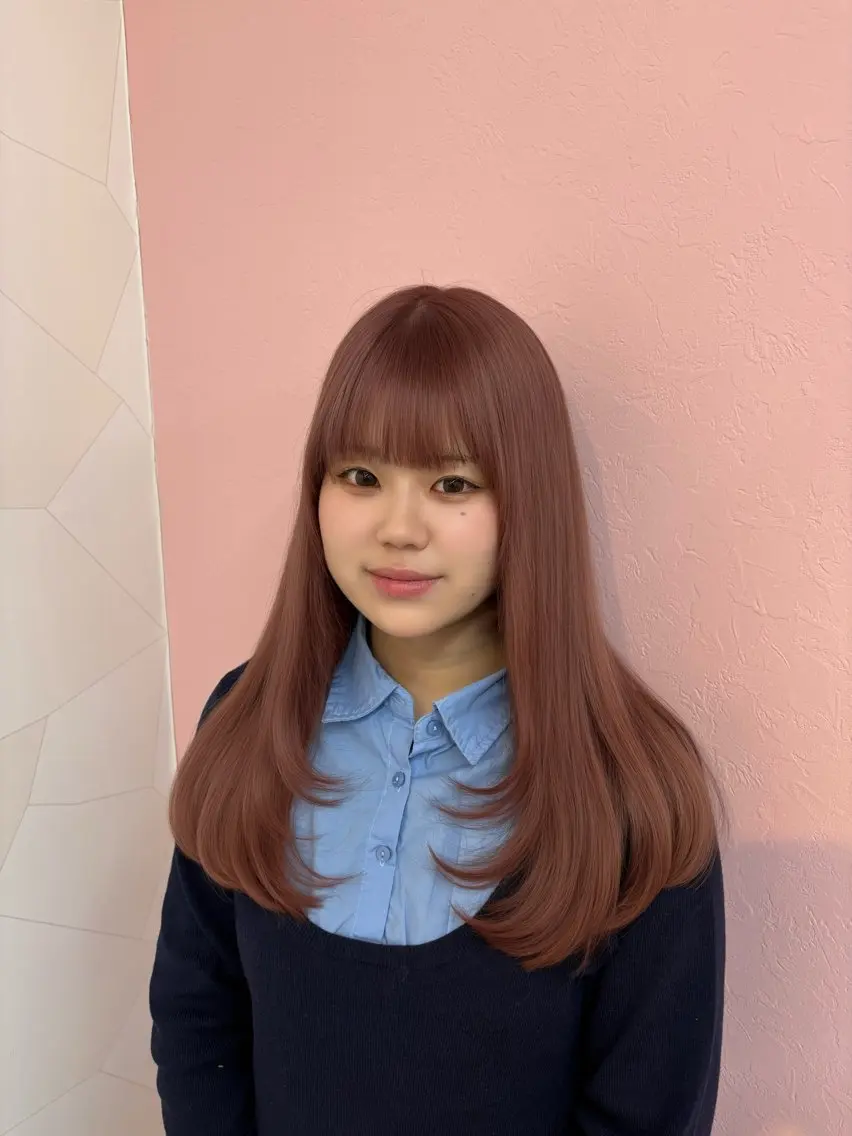 ロング カラー HASHI AYAKAのヘアスタイル