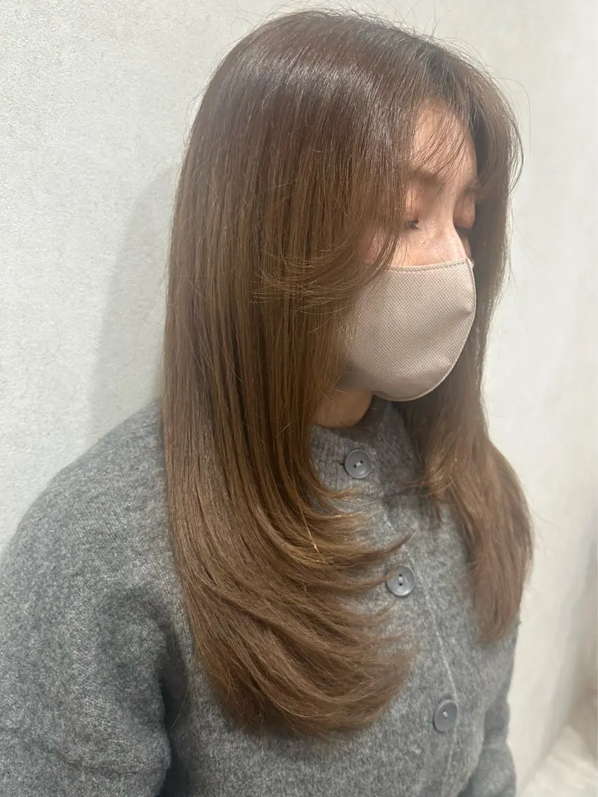 セミロング 中韓🇨🇳🇰🇷 トレンド＆髪質改善のヘアスタイル