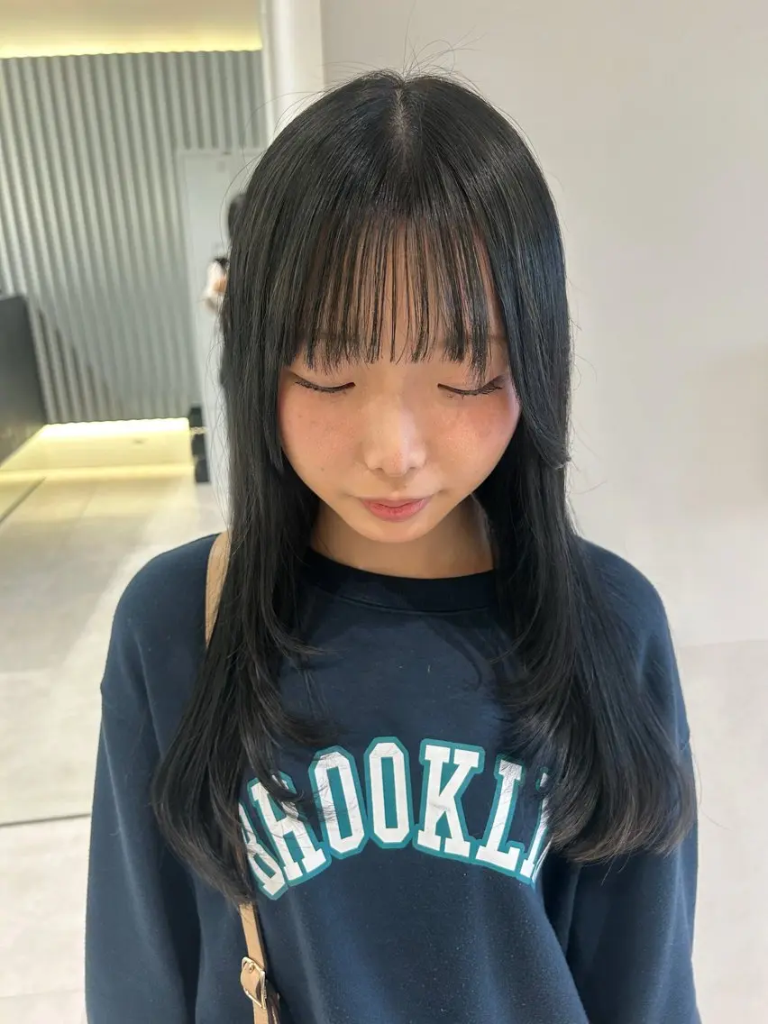 ロング カラー ロングレイヤー レイヤーカット ロング 🤍垢抜け♡透明感 カラーmoeka🤍のヘアスタイル