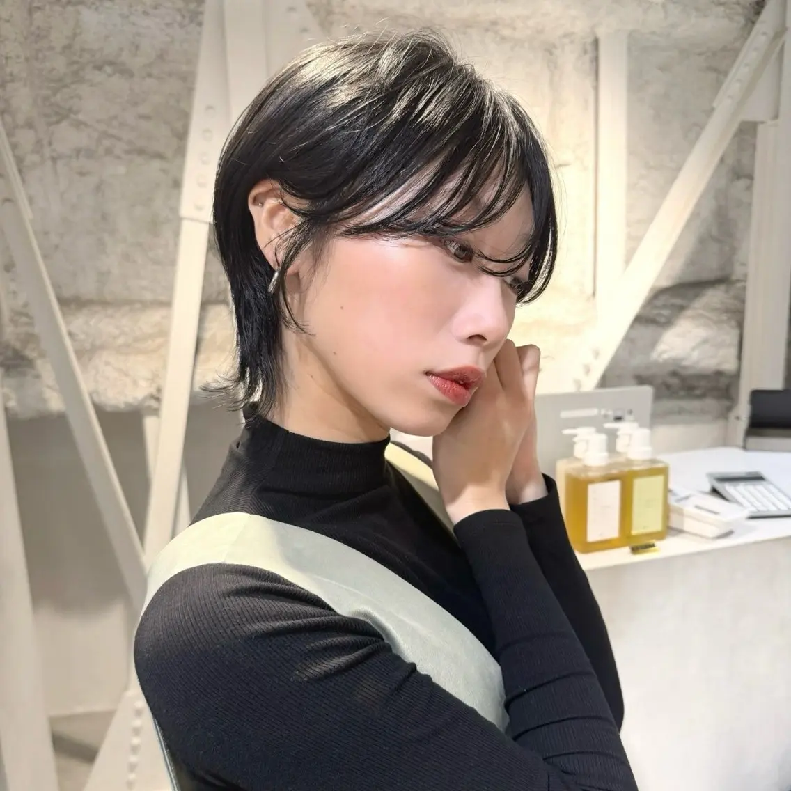 ショート カット ヘアカラー 骨格診断で絶対可愛い ✨丸みショート✨凌弥のヘアスタイル