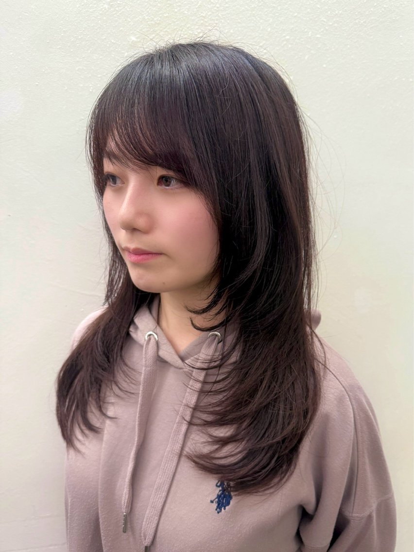 ロング カラー カット ヘアカラー トリートメント 似合わせカット/カラ ーケアパーマ/高倉のヘアスタイル