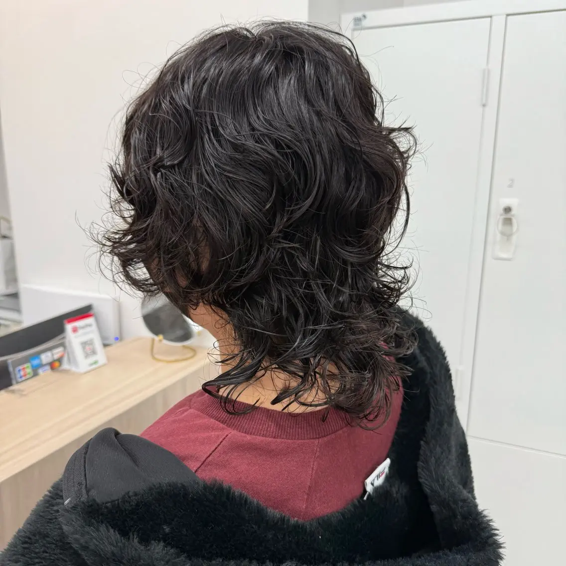 ミディアム パーマ ミディアムパーマ カット パーマ トリートメント miwa/ボブパーマ /モードボブのヘアスタイル