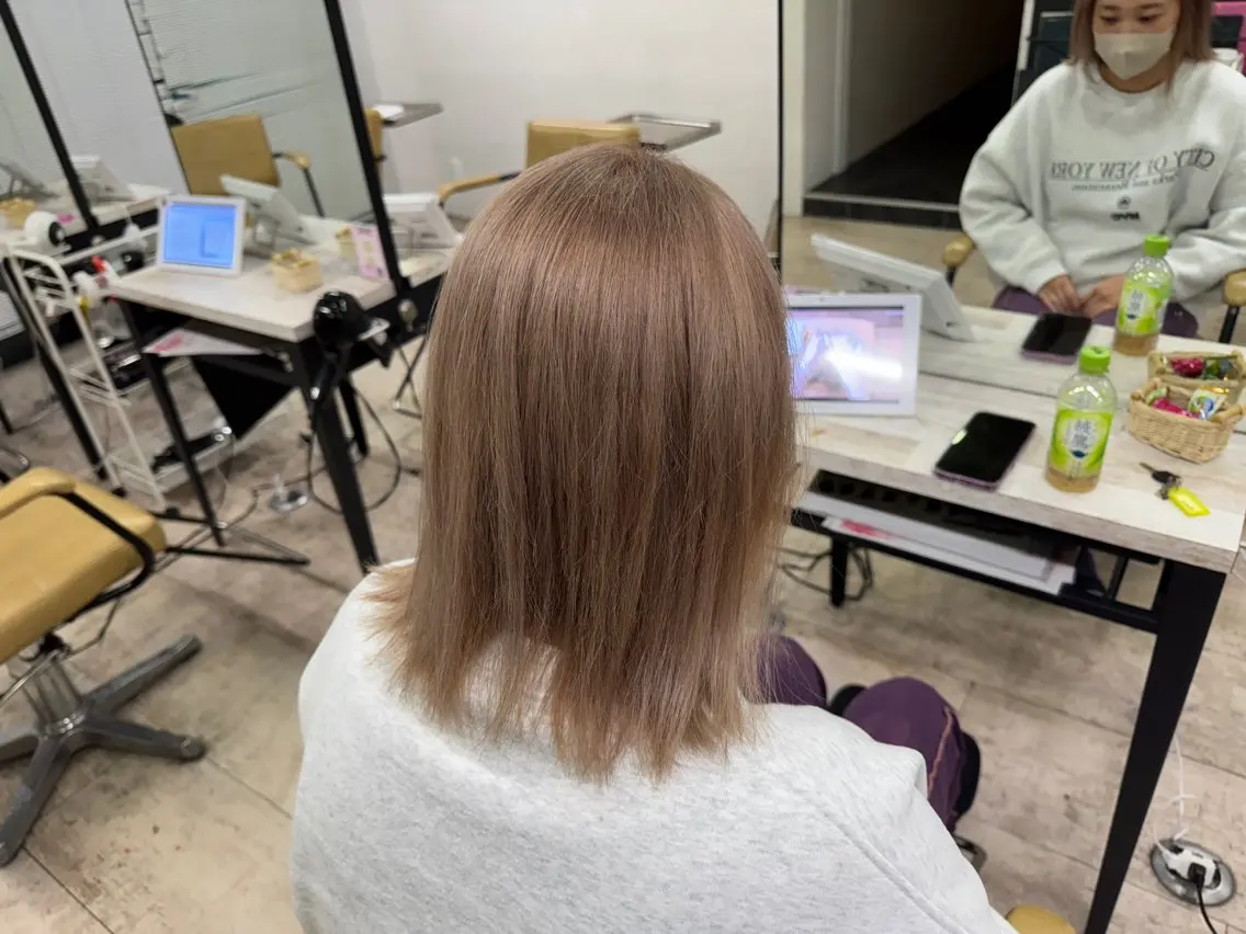 ミディアム カラー ヘアカラー 槙川 郁弥のヘアスタイル