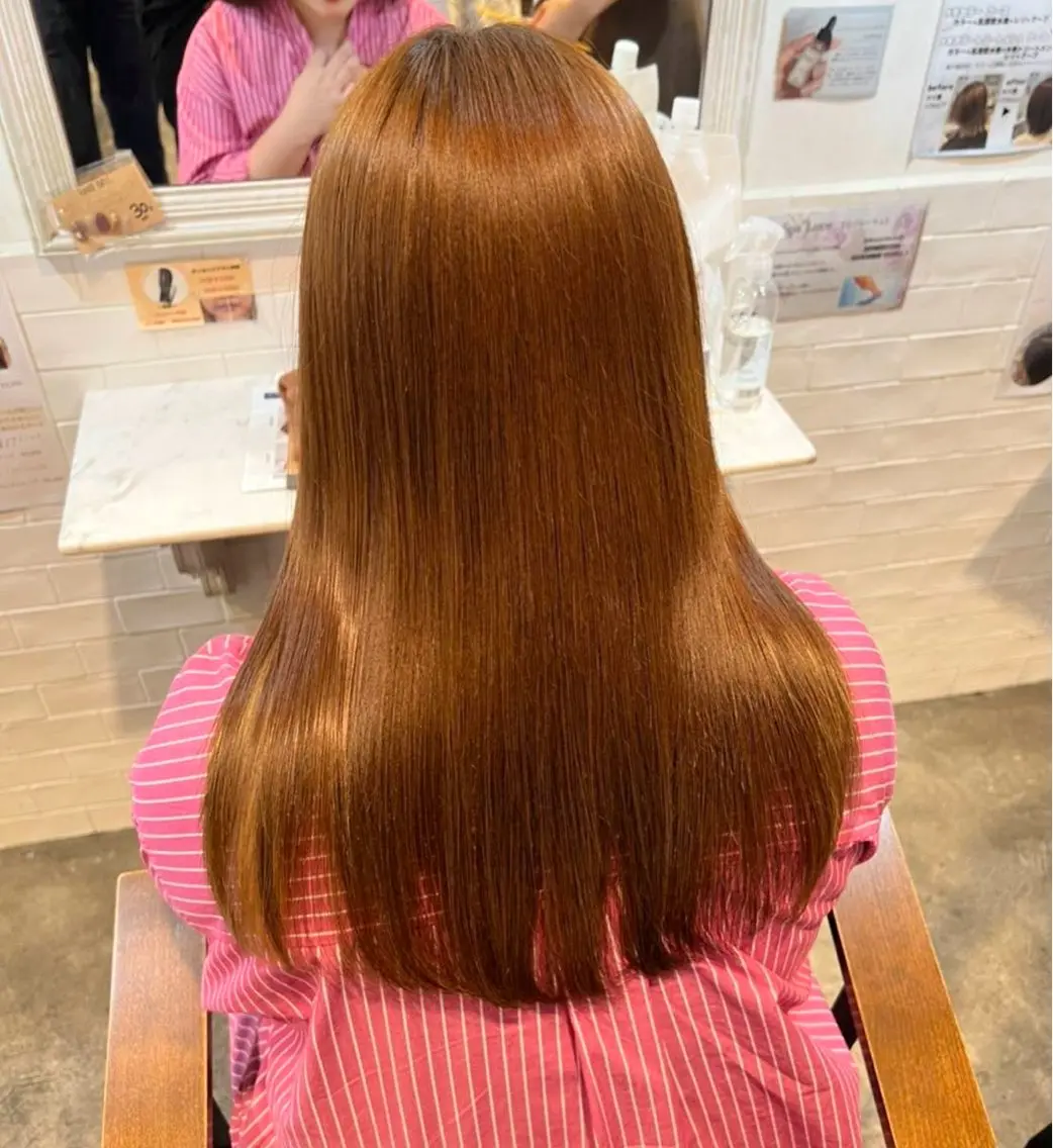 リタッチ(白髪染め可)+8分⏱ヘットスパ炭酸シャンプー🧴の写真