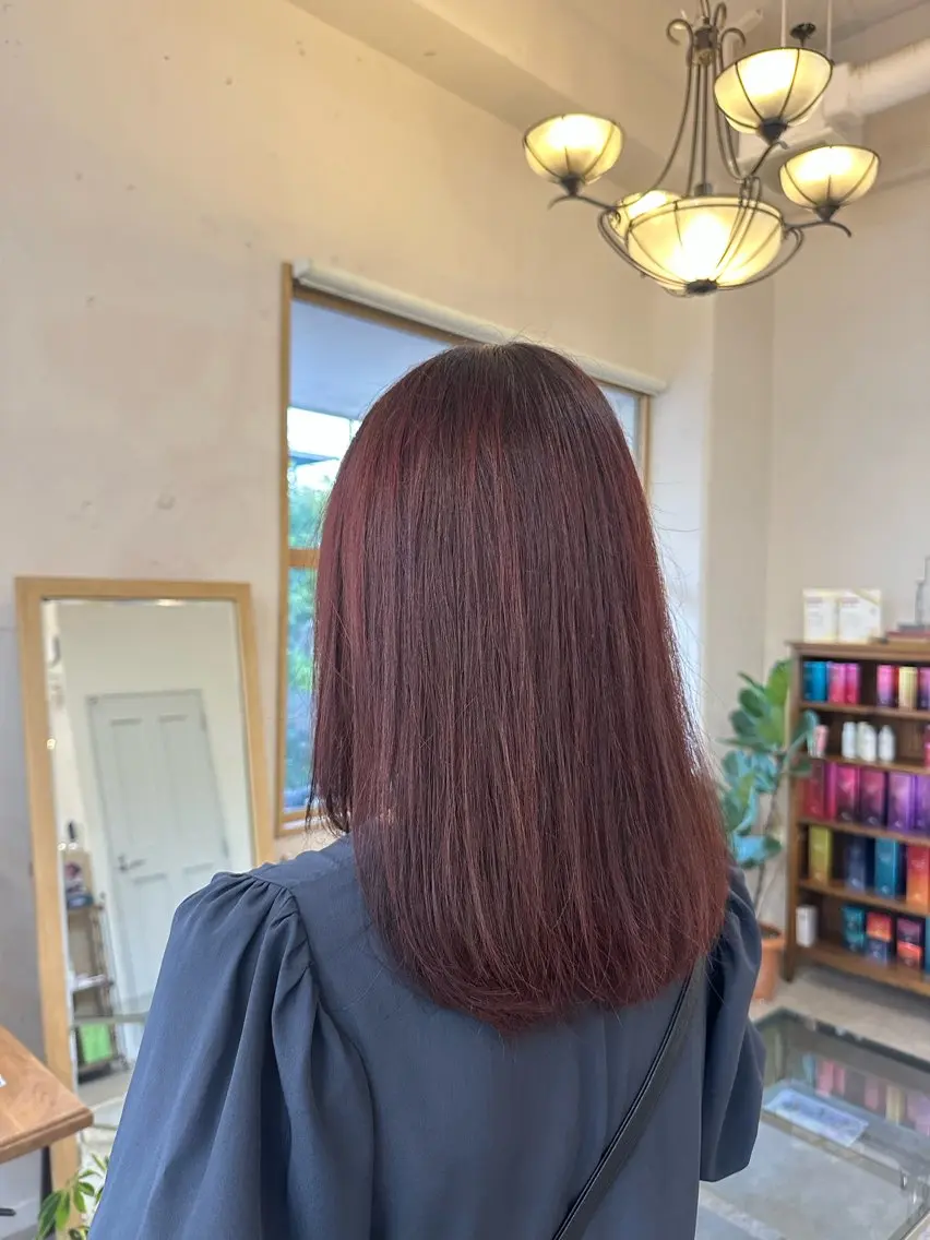 セミロング カット ヘアカラー カットモデル募集中 🌟/田中 桜風のヘアスタイル