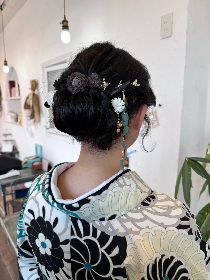 ヘアアレンジ ヘアセット 🌸小掛🌸 豊橋外国人風カラーのヘアスタイル