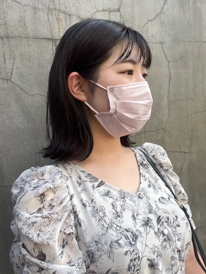 ミディアム カラー パーマ ヘアアレンジ くびれレイヤー/艶 カラー　MADOKAのヘアスタイル