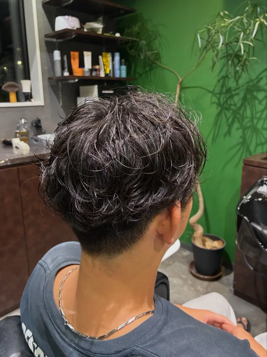 パーマ メンズ メンズパーマ 浜田 希々香のヘアスタイル
