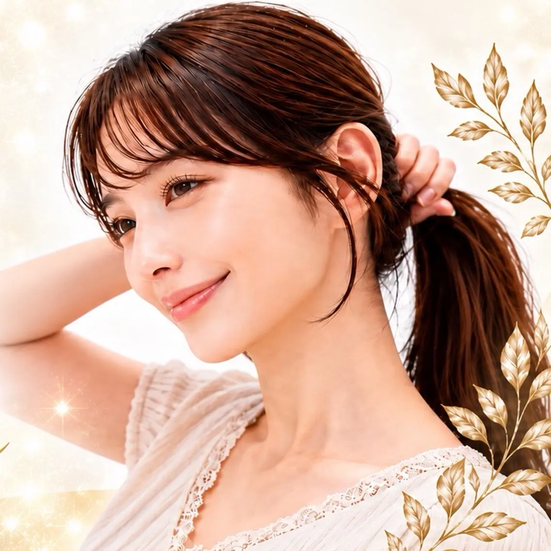 ミディアム カット ヘアカラー トリートメント ミニモ限定診断無料✨ 伏見/赤坂 茉央のヘアスタイル