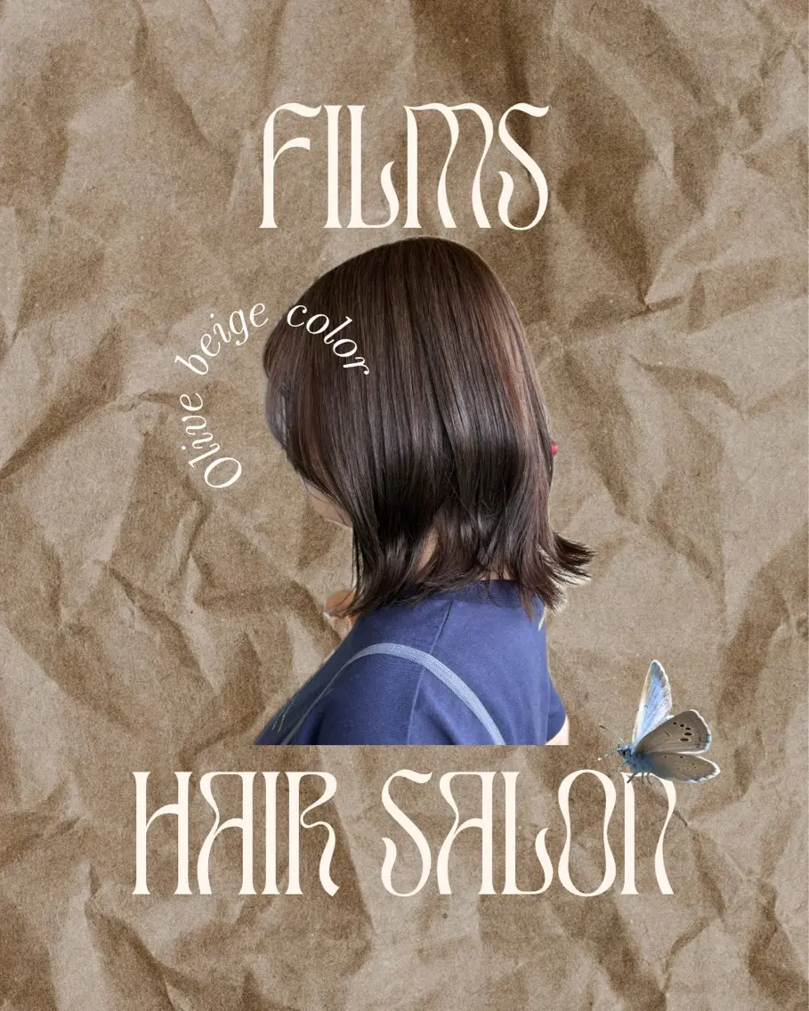 ミディアム カラー カット ヘアカラー トリートメント 津田 千夏のヘアスタイル