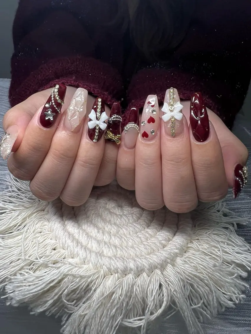 ネイル オーロラネイル チークネイル 長さ出し フットネイル フレンチネイル Lee Nails チップ長さだし専門店のネイルデザイン