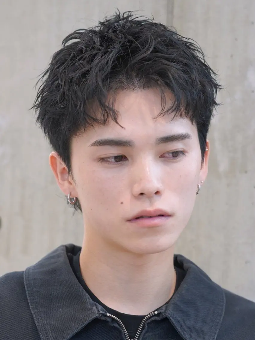 パーマ メンズ パーマ トリートメント 土屋 嘉慧のヘアスタイル