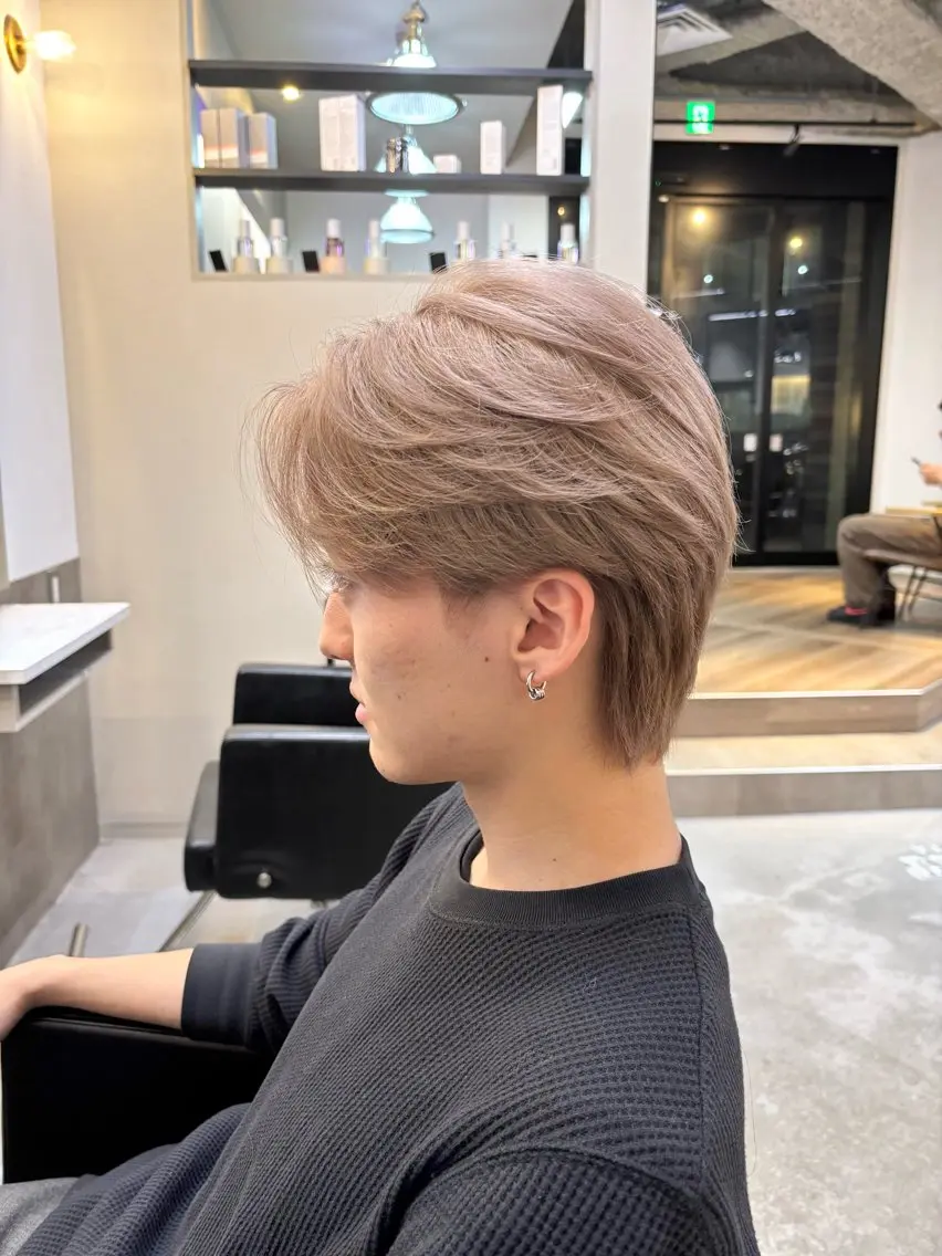 【💥メンズ限定💥】カット+ブリーチダブルカラー🌈の写真