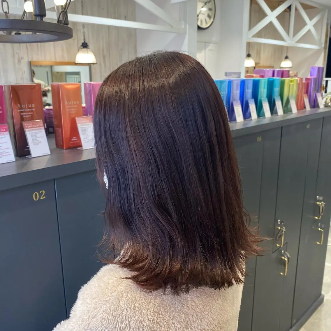 ミディアム カラー ヘアカラー 柴田 枝利子のヘアスタイル