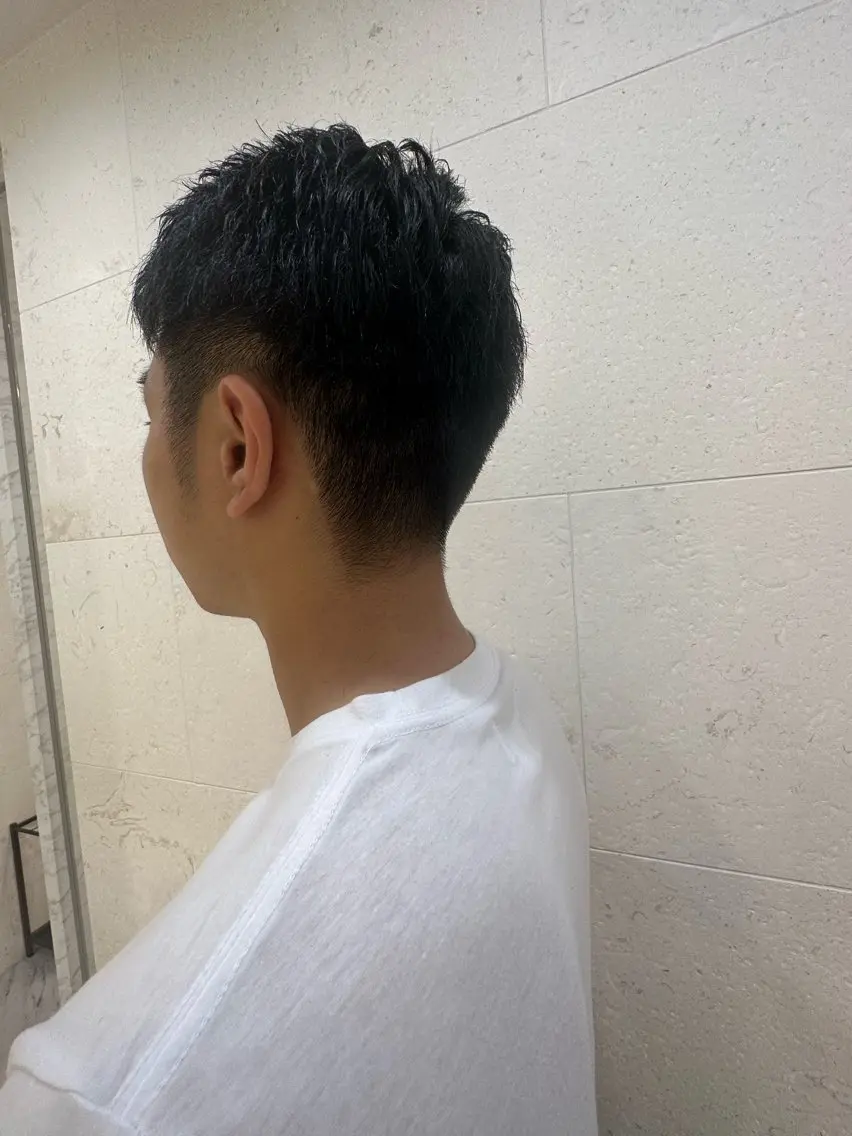 ショート メンズ 刈り上げ 安田 柚月のヘアスタイル