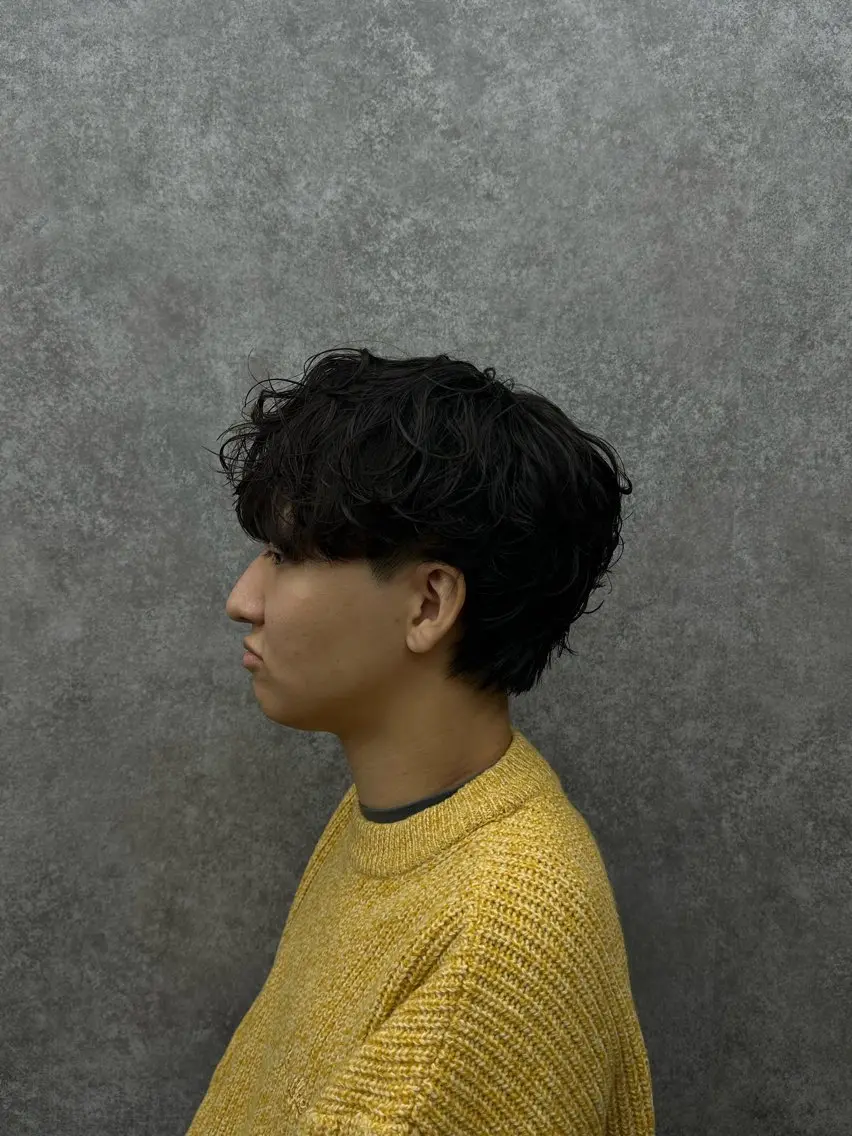 ショート パーマ カット パーマ ヘアセット 🔥フェザーパーマ 特化🔥勇斗のヘアスタイル