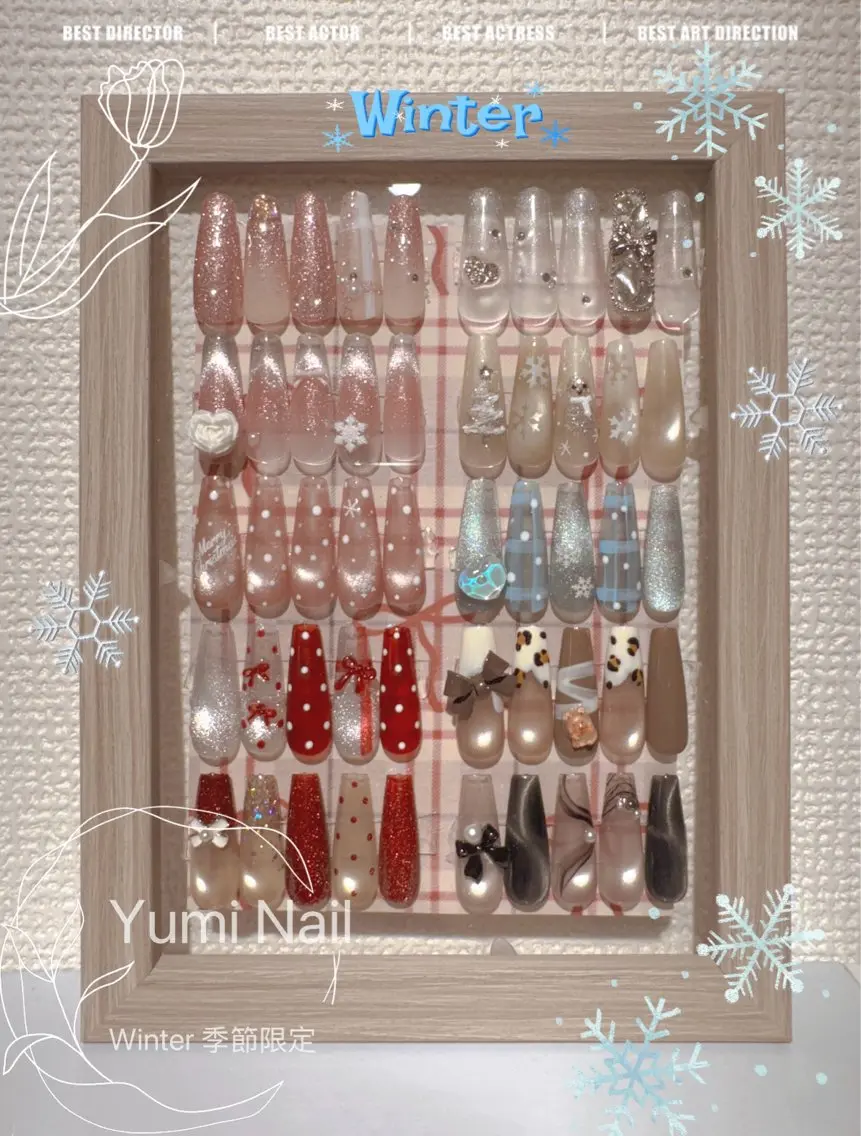 【1🈷️おすすめ✨】［チップ長さだし］⛄️Winter季節スペシャル定額デザイン❄️¥ 13980→ ¥9980🉐の写真
