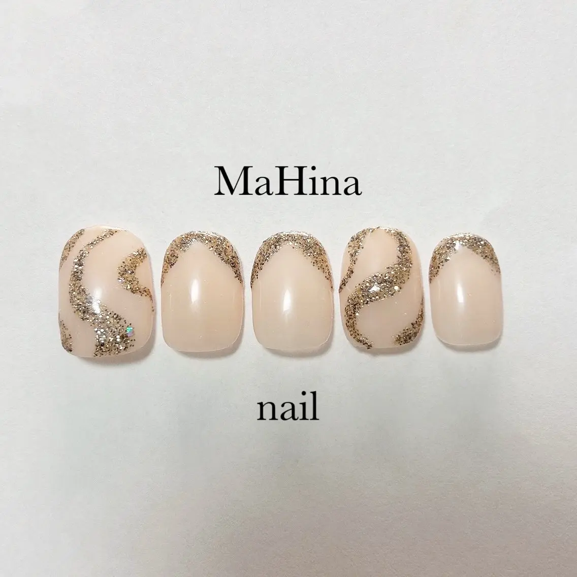 ネイル フットネイル フレンチネイル ジェルネイル キラキラネイル ラメ(グリッター) ハンドネイル Le Vernis MaHina・まひなのネイルデザイン