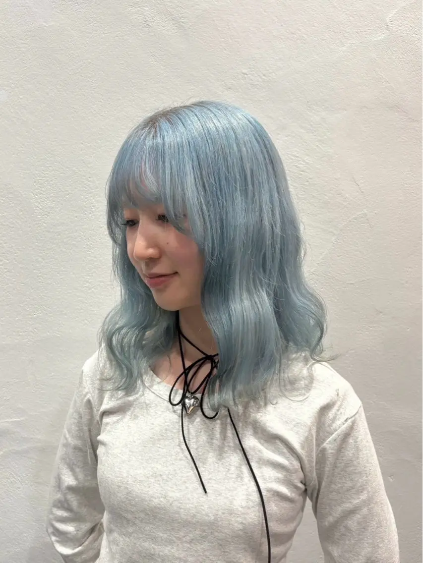 カラー ブリーチ 聖羅/ワンホンヘア /艶カラーのヘアスタイル