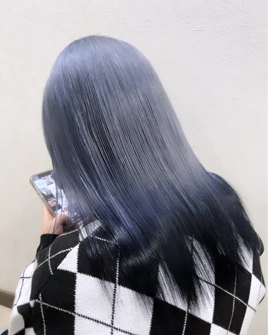 セミロング カラー ヘアカラー トリートメント 中嶋心渚⌇透明感 カラー️🩵🎀‪のヘアスタイル
