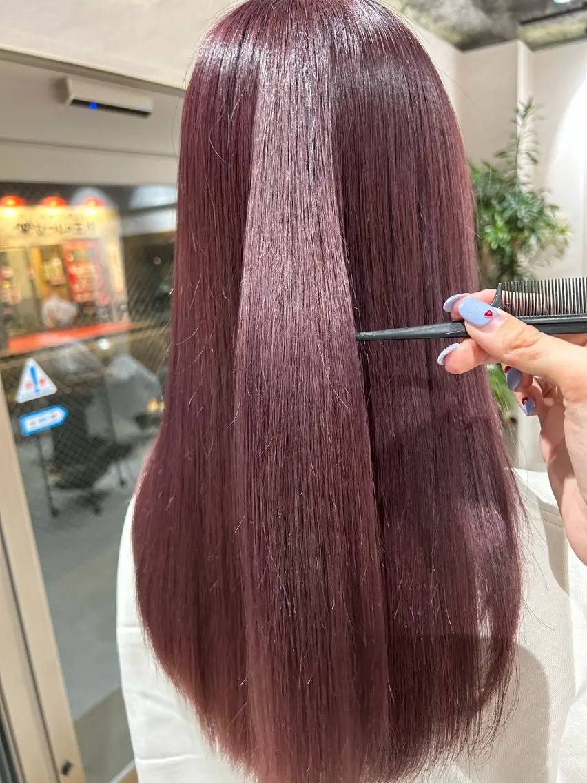 セミロング カラー ヘアカラー トリートメント ヘアセット 🌷横浜/レイヤー /艶カラー🌷のヘアスタイル