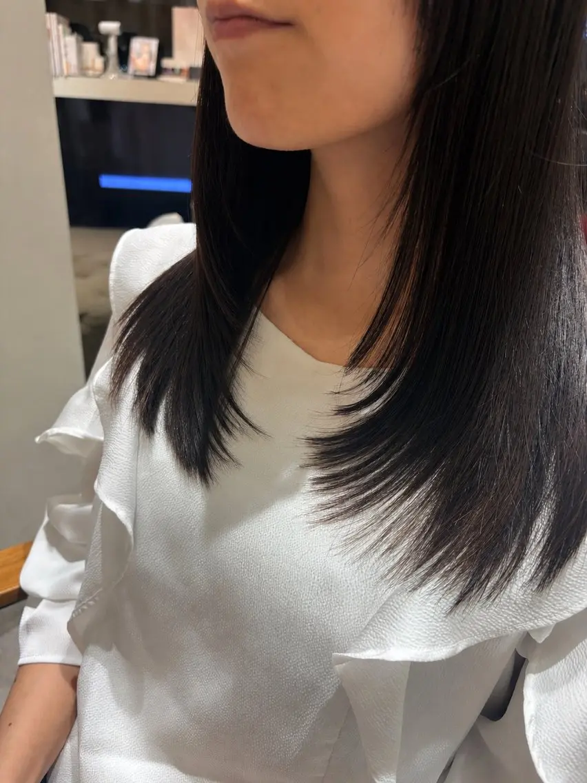 ミディアム ミディアムレイヤー レイヤーカット みく⌇Amas 〚カットモデル募集〛のヘアスタイル