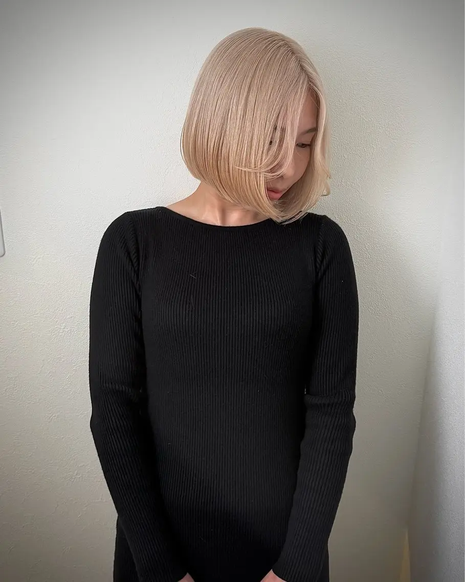 【✨️ミニモ限定大特価/ダメージ4倍レスブリーチエフェクトブリーチ】ブリーチ+透明感カラー¥18000【ブリーチ/三宮】の写真