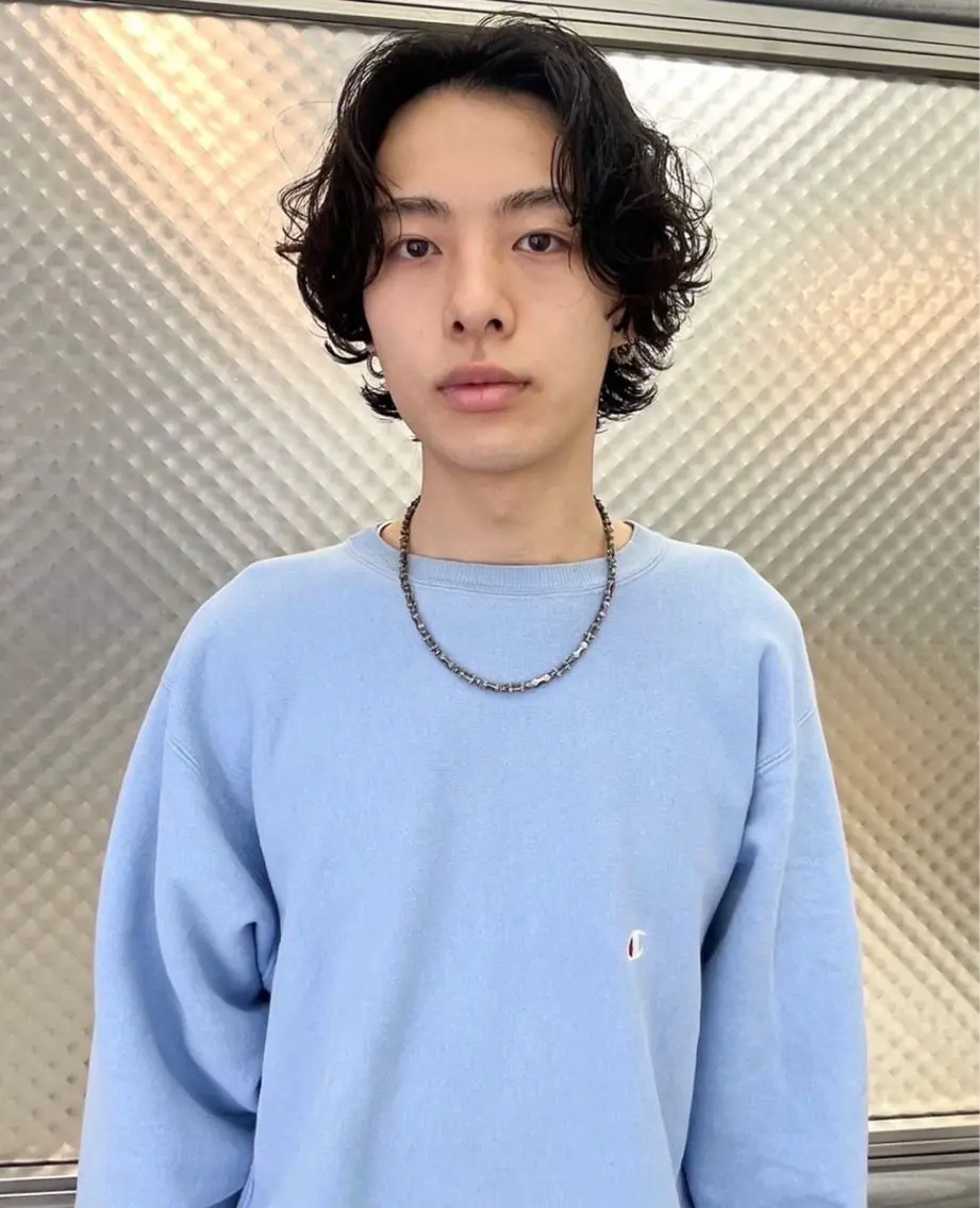 ショート パーマ メンズ カット パーマ 鈴木 隼人のヘアスタイル